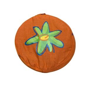 Midwest Quality Gloves Garden Twist Sun Hat Orange Flower Foldable Portable